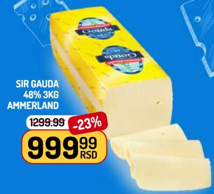 SIR GAUDA 48% 3KG AMMERLAND