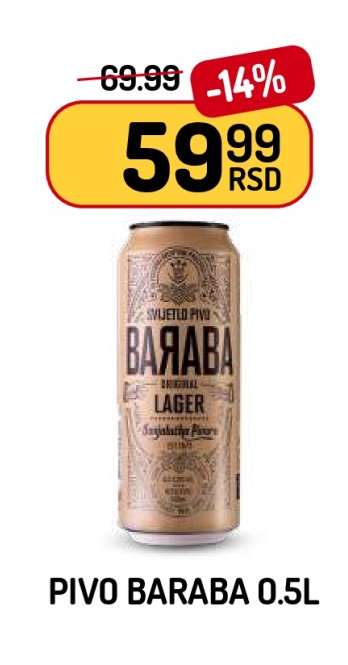 Pivo Baraba 0,5l