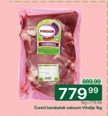 Ćureći karabatak vakuum Vindija 1kg