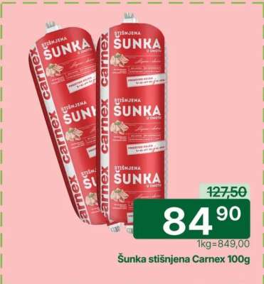 Šunka stisnjena Carnex 100g
