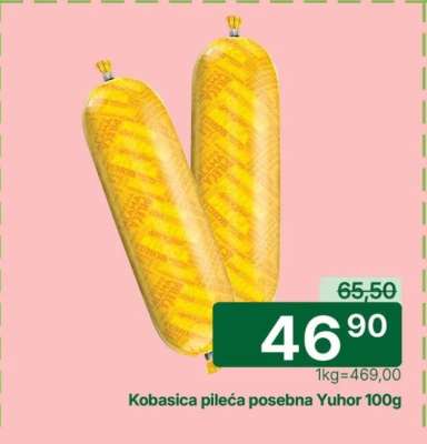 Kobasica pileća posebna Yuhor 100g