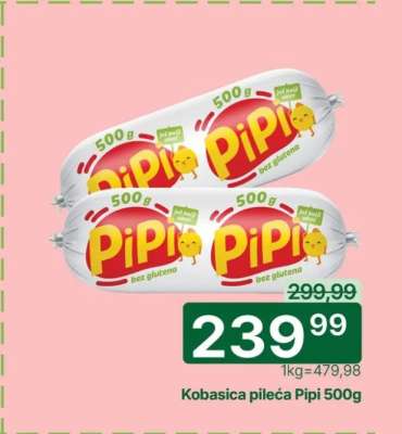 Kobasica pileća Pipi 500g