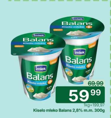 Kiselo mleko Balans 2,8% m.m. 300g
