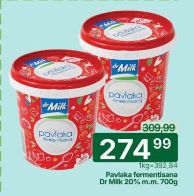 Pavlaka fermentisana Dr Milk 20% m.m. 700g