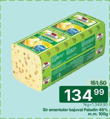 Sir emmentaler bajuval Paladin 48% m.m.