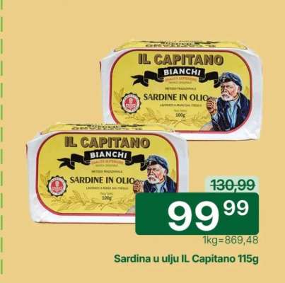 Sardina u ulju IL Capitano 115g