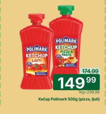 Kečap Polimark 500g (pizza, ljuti)