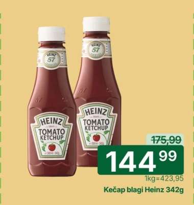 Kečap blagi Heinz 342g