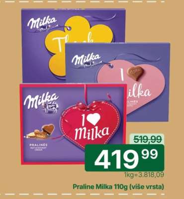 Praline Milka 110g