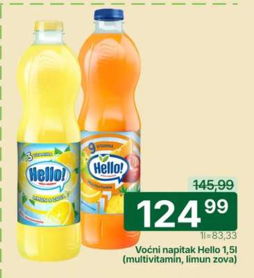 Voćni napitak Hello 1,5l