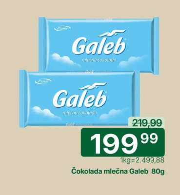 Čokolada mlečna Galeb ,