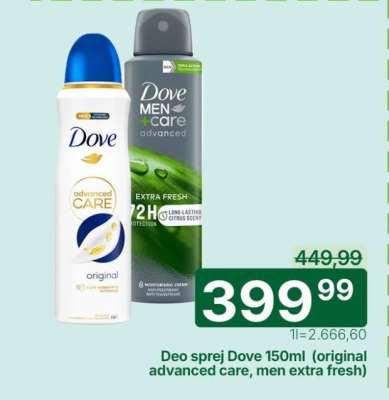 Deo sprej Dove 150ml