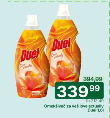 Omekšivač za veš love actually Duel 1,6l
