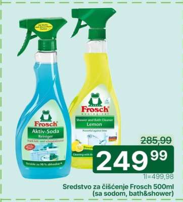 Sredstvo za čišćenje Frosch 500ml (sa sodom, bath&shower)