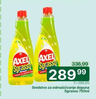 Sredstvo za odmašćivanje dopuna Sgrasso 750ml