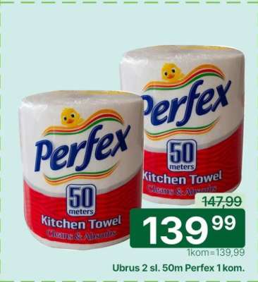 Ubrus 2 sl. 50m Perfex 1 kom.
