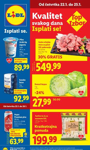 Lidl katalog - 22.01.2026 - 28.01.2026.