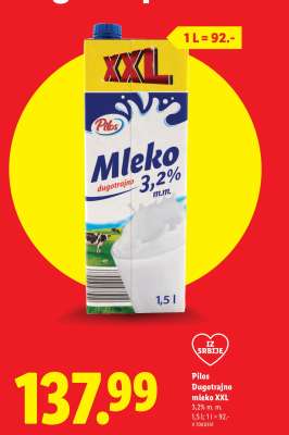 Pilos Dugotrajno mleko XXL