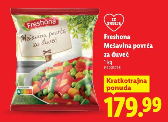 Freshona Mešavina povrća za đuveč