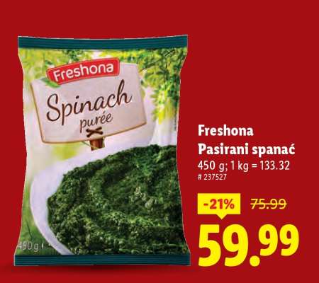 Freshona Pasirani spanać