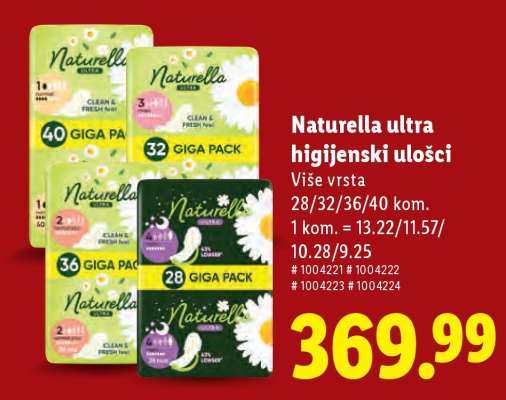 Naturella Ultra higijenski ulošci