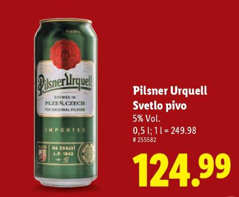 Pilsner Urquell Svetlo pivo