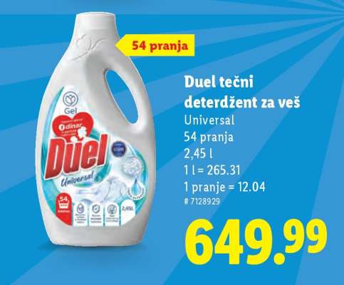 Duel tečni deterdžent za veš