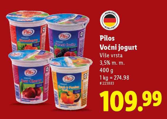 Pilos Voćni jogurt