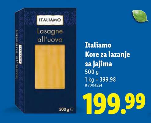 Italiamo Kore za lazanje sa jajima