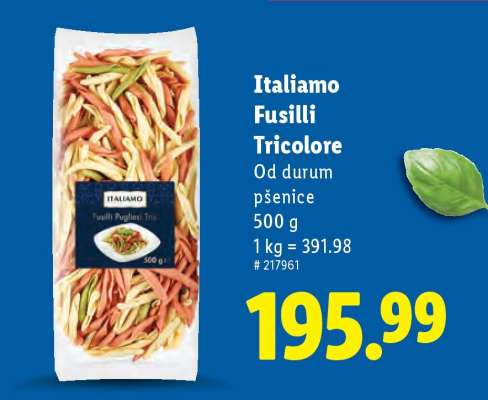 Italiamo Fusilli Tricolore