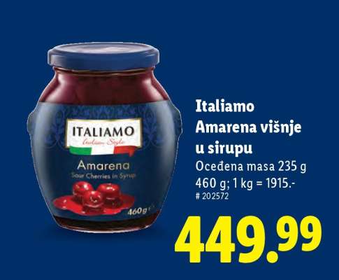 Italiamo Amarena višnje u sirupu