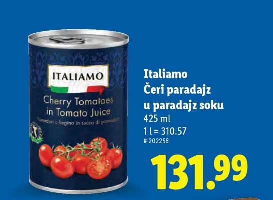 Italiamo Cherry Tomatoes in Tomato Juice