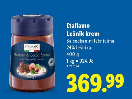 Italiamo Lešnik krem