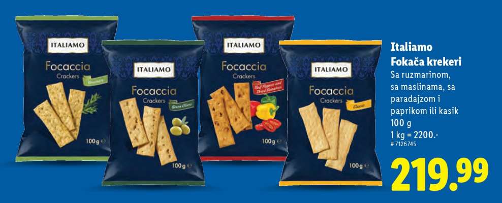 Italiamo Fokača krekeri