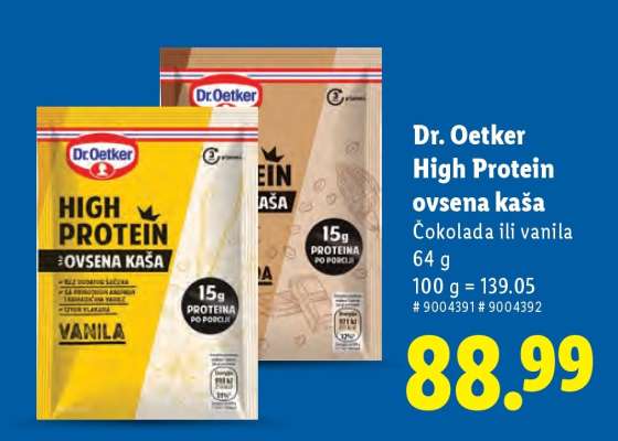Dr. Oetker High Protein ovesna kaša