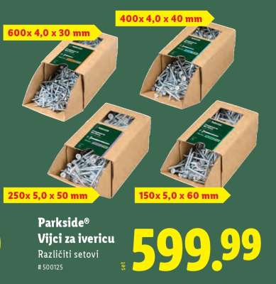 PARKSIDE Vijci za ivericu