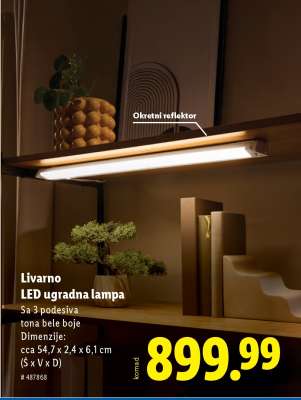 Livarno LED ugradna lampa