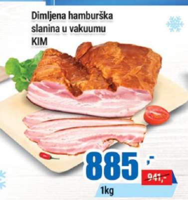 Dimljena hamburška slanina u vakuumu KIM