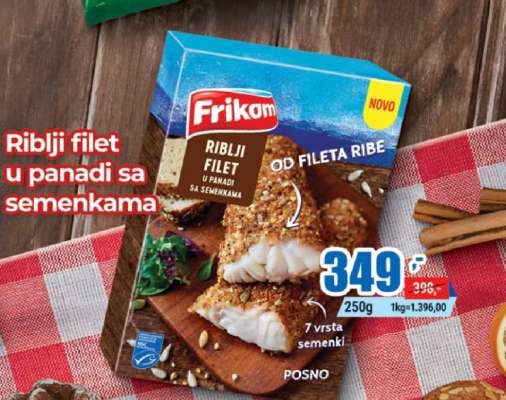 Riblji filet u panadi sa semenkama