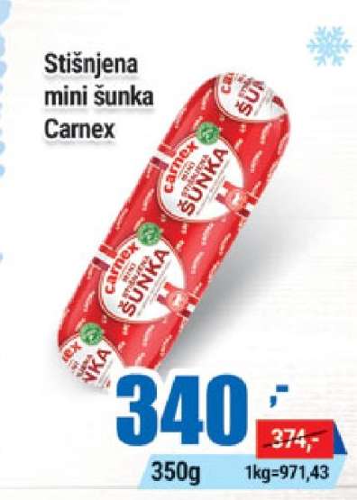 Stišnjena mini šunka Carnex