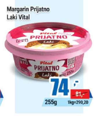 Margarin Prijatno Laki Vital