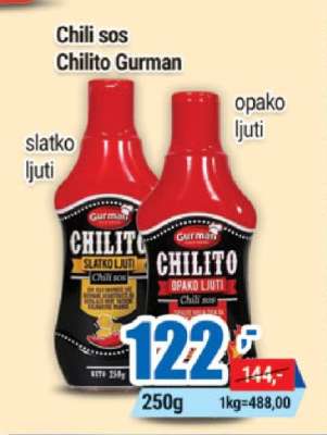 Chili sos Chilito Gurman