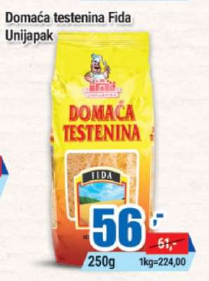 Domaća testenina Fida Unijapak