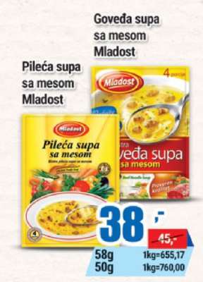 Pileća supa sa mesom Mladost