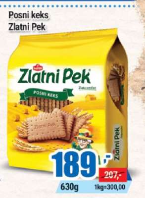 Posni keks Zlatni Pek