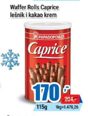 Waffer Rolls Caprice