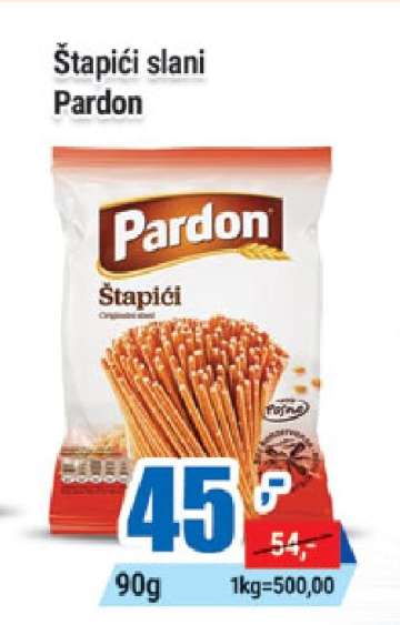 Štapići slani Pardon