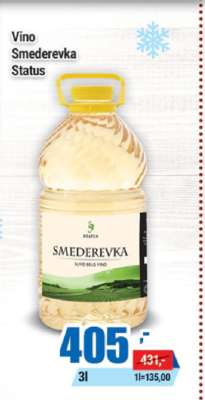 Vino Smederevka Status