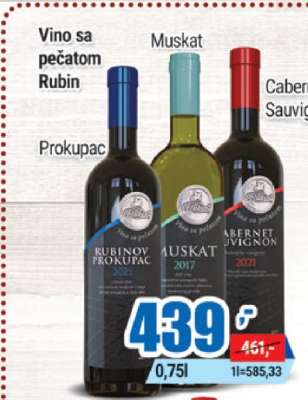 Vino sa pečatom Rubin