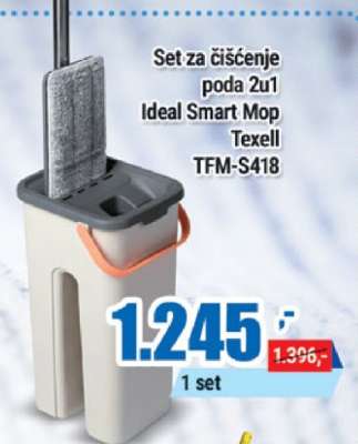 Set za čišćenje poda 2u1 Ideal Smart Mop Texell TFM-S418